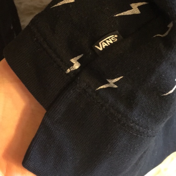 Vans Black Fleeced-Lined Pullover Sweatshirt - Picture 5 of 5